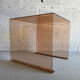 Smoked Plexiglass coffee table / side table, 1970.