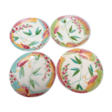 4 assiettes barbotine
