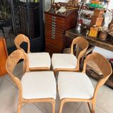 Ensemble de 4 chaises Baumann traîneau