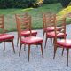 Set of 6 vintage Scandinavian style chairs from the 50s