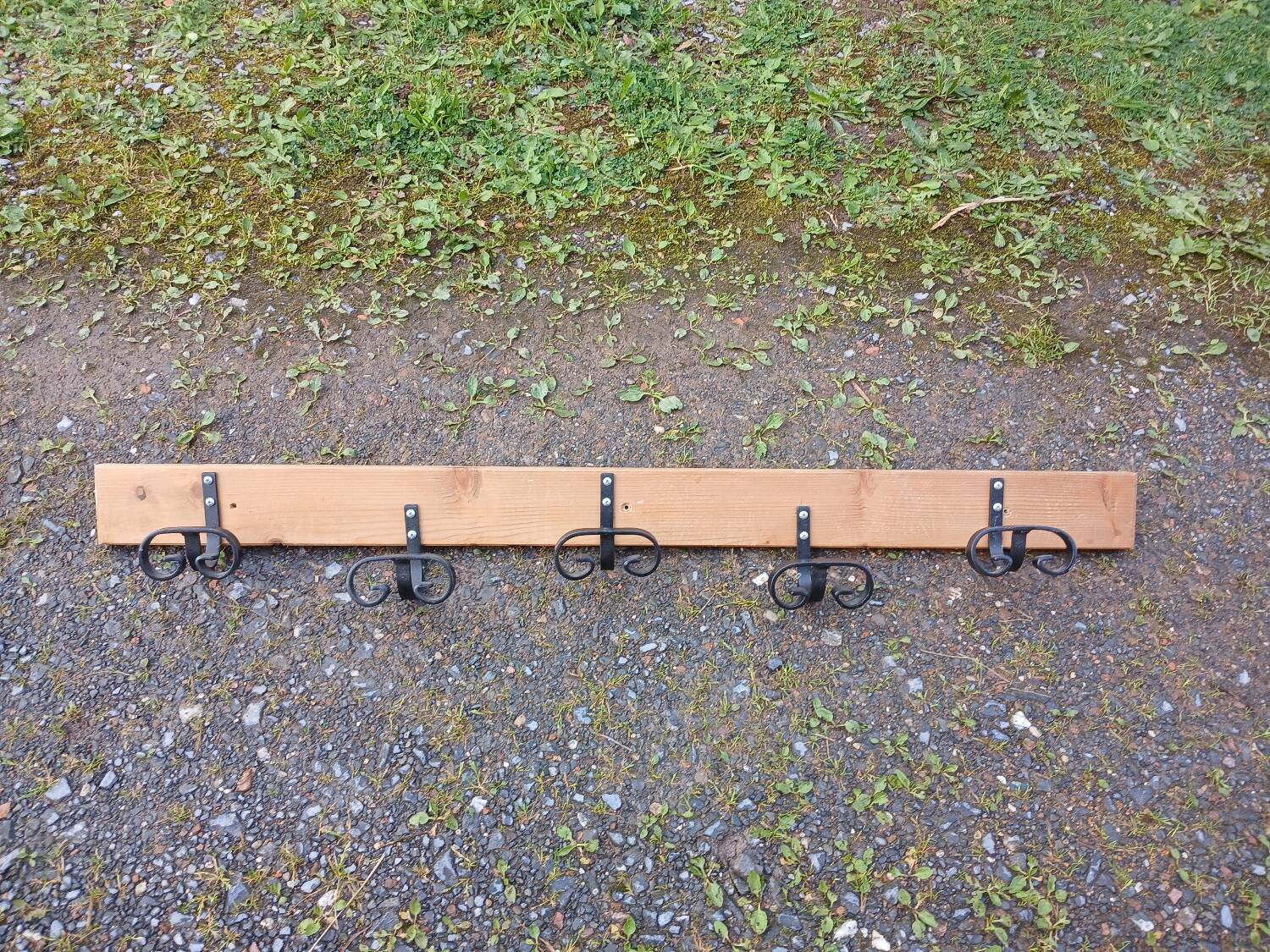 Antique wall coat rack