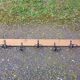Antique wall coat rack