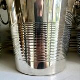 Silver metal champagne bucket