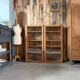 Large vintage display cabinet