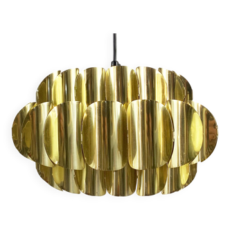 Brass pendant light by Thorsten Orrling for Hans-Agne Jakobsson AB, Markaryd. Sweden 1960s