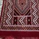 Hand-woven margoum hallway rug in natural wool