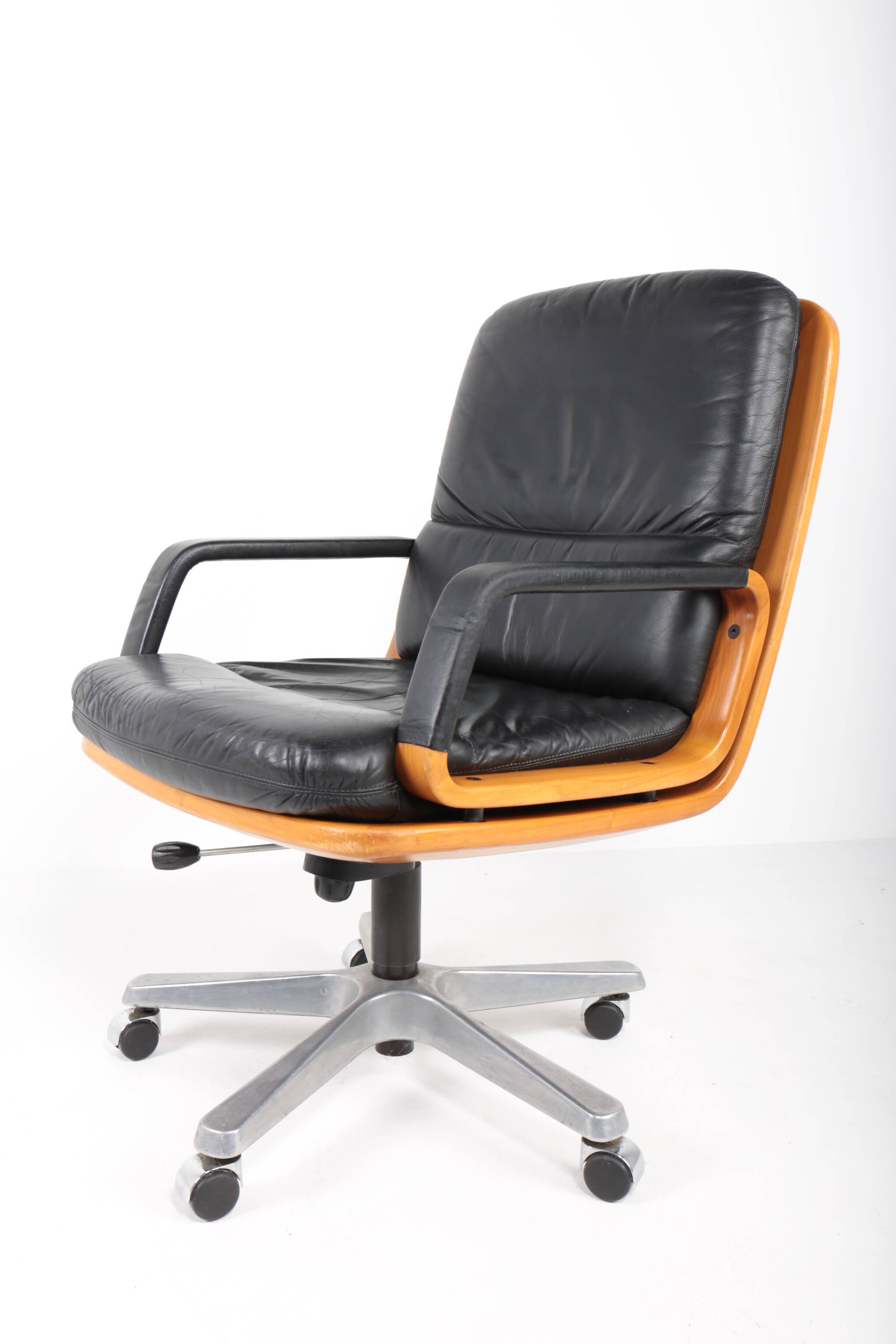 Leather office chair by Eugen Schmidt