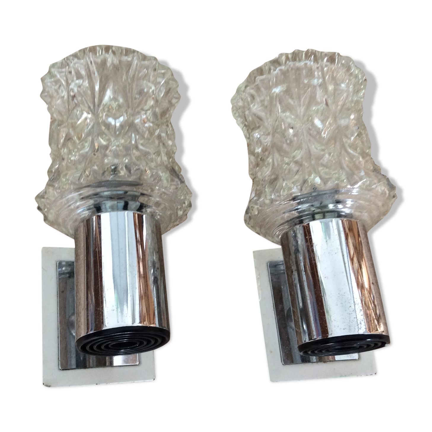 Pair of vintage wall lamps