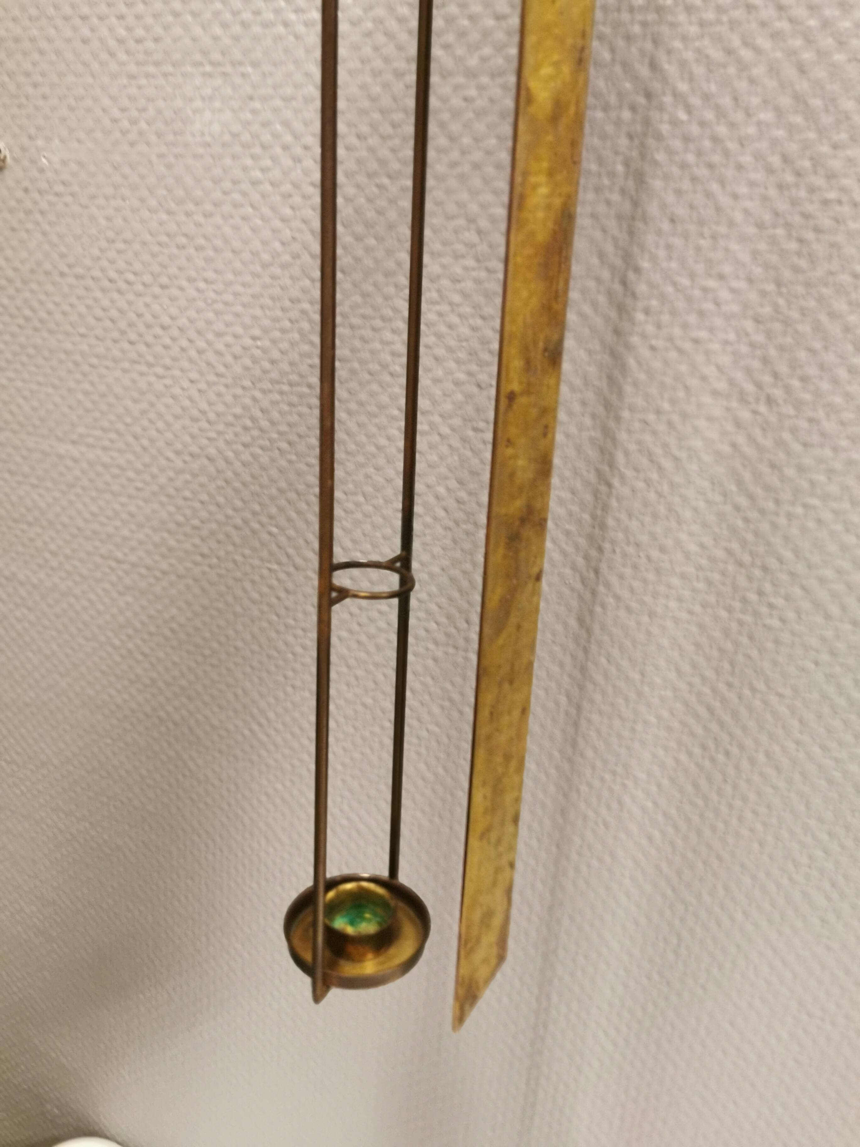 Old Wall hung brass candle holder.
