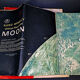 Large official map of the Moon Rand McNally, special 3D edition, USA.