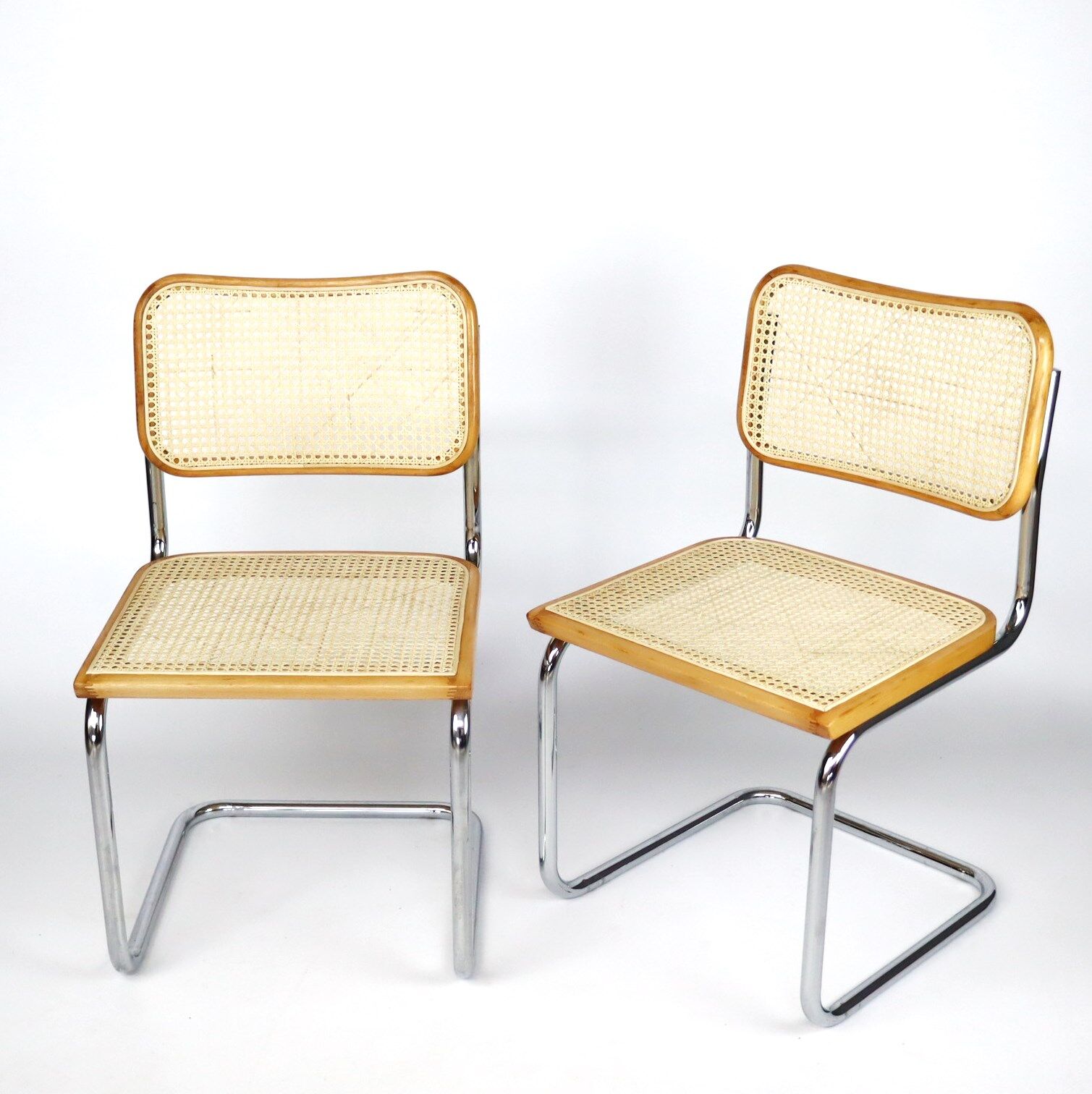 Pair of B32 chairs by Marcel Breuer