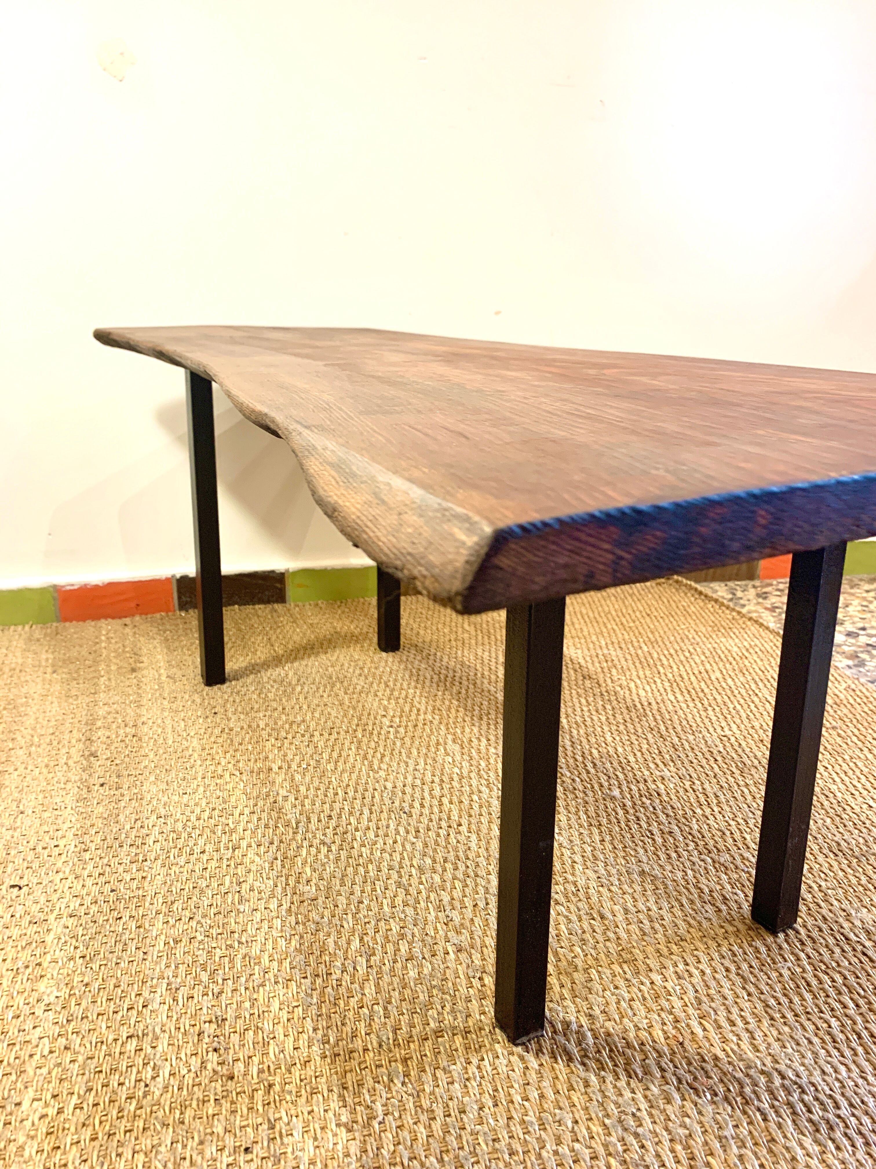 1950 free-form wooden coffee table