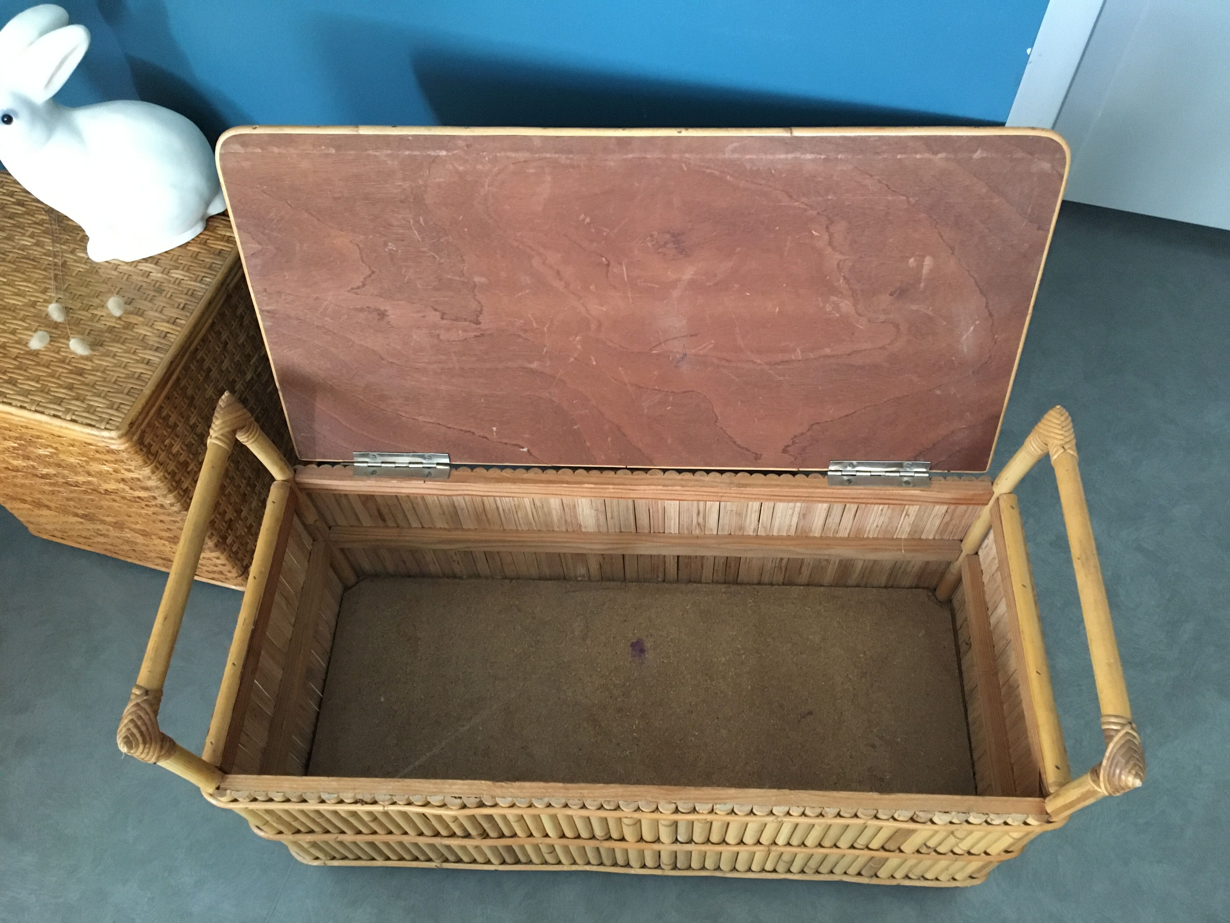 Vintage bamboo bench