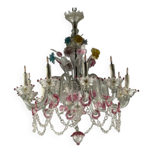 lustre vénitien en verre