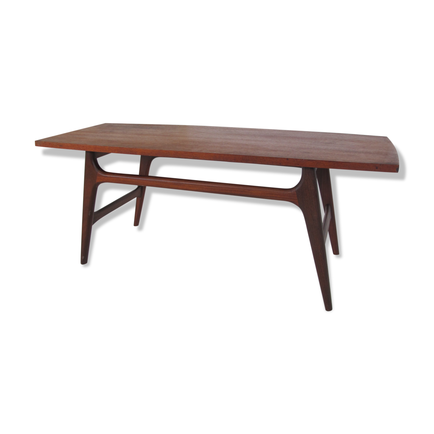 Teak coffee table by Louis van Teeffelen for Wébé, 1950s