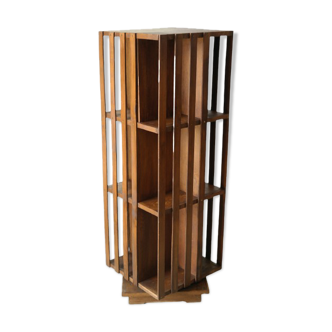 Old revolving library in solid oak