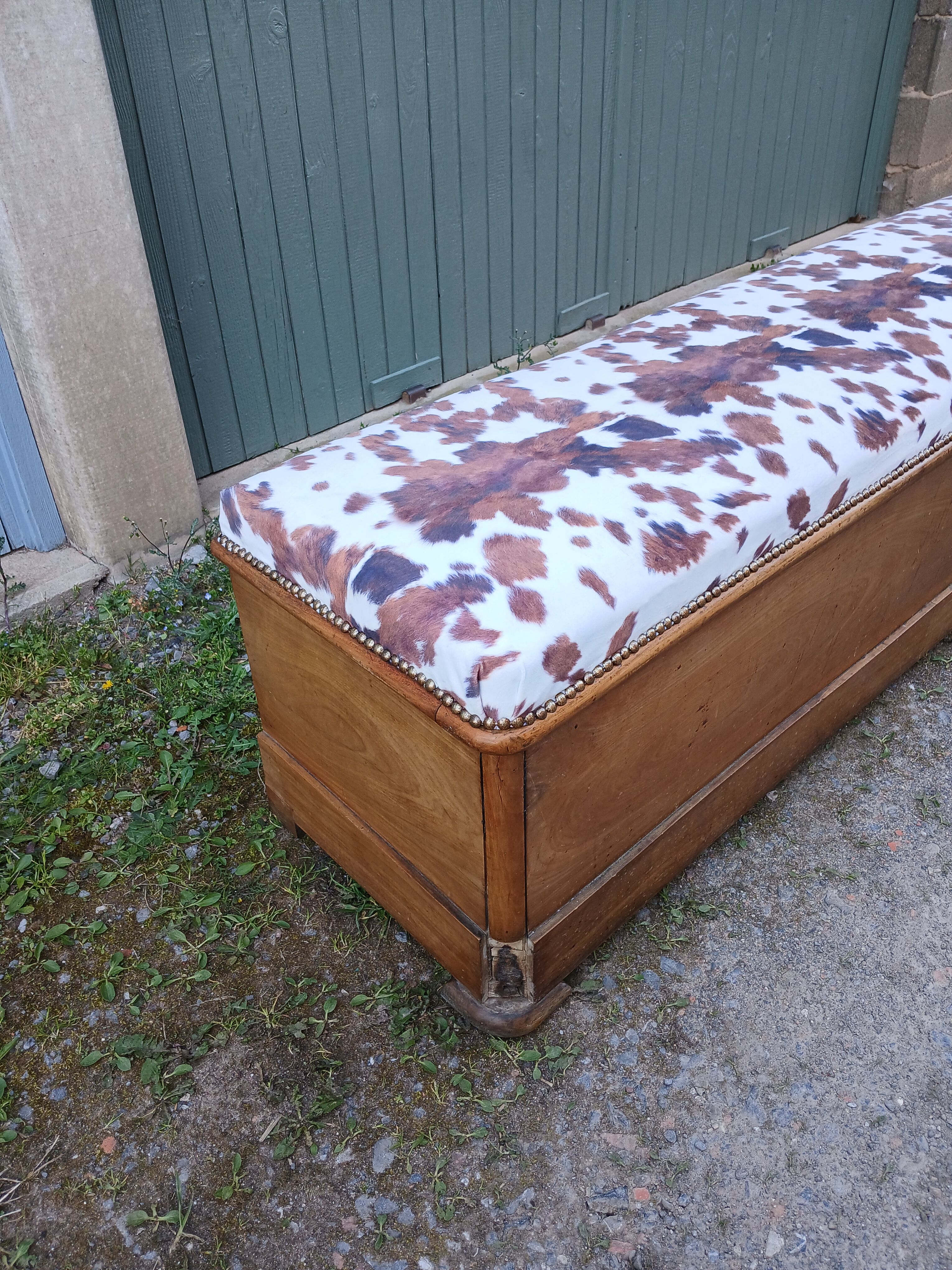 Revisited antique wooden chest