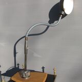 Lamp Ahder oak trapezoid pedestal