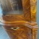 Corner display case in marquetry, 20th century