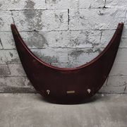 Oval Louis XVI style table with semi-circular extensions.