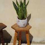 solid pine tripod stools, 2