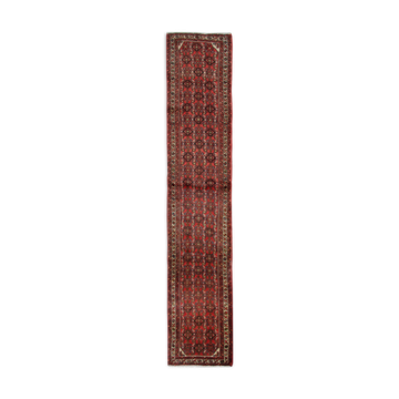 Handwoven Persian Runner Rug, Traditional Wool Vintage Rug- 73x387cm