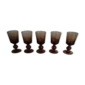 Series of 5 glasses