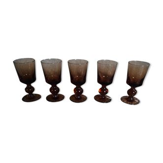 Series of 5 glasses