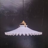 Opaline glass pendant light