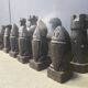Large hand crafted wooden chess figure set, 1960s