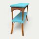 Vintage woven rattan and wicker console