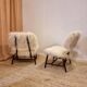 Pair of modern classic Swedish chairs "Teve", Pierre Frey fabric, Alf Svensson