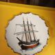 Assiette décorative bateaux voilier