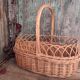 French vintage oval basket