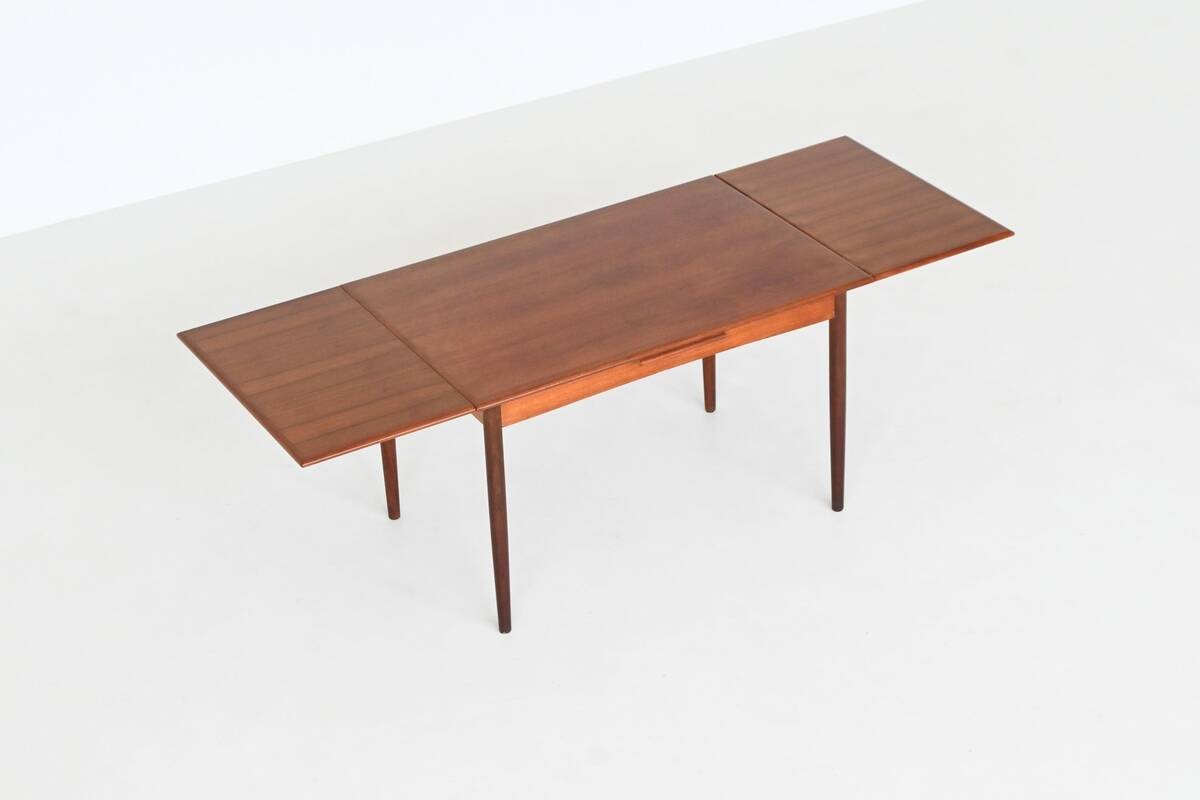 Table à manger extensible scandinave en teck, Danemark 1960