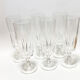 6 champagne flutes, crystal