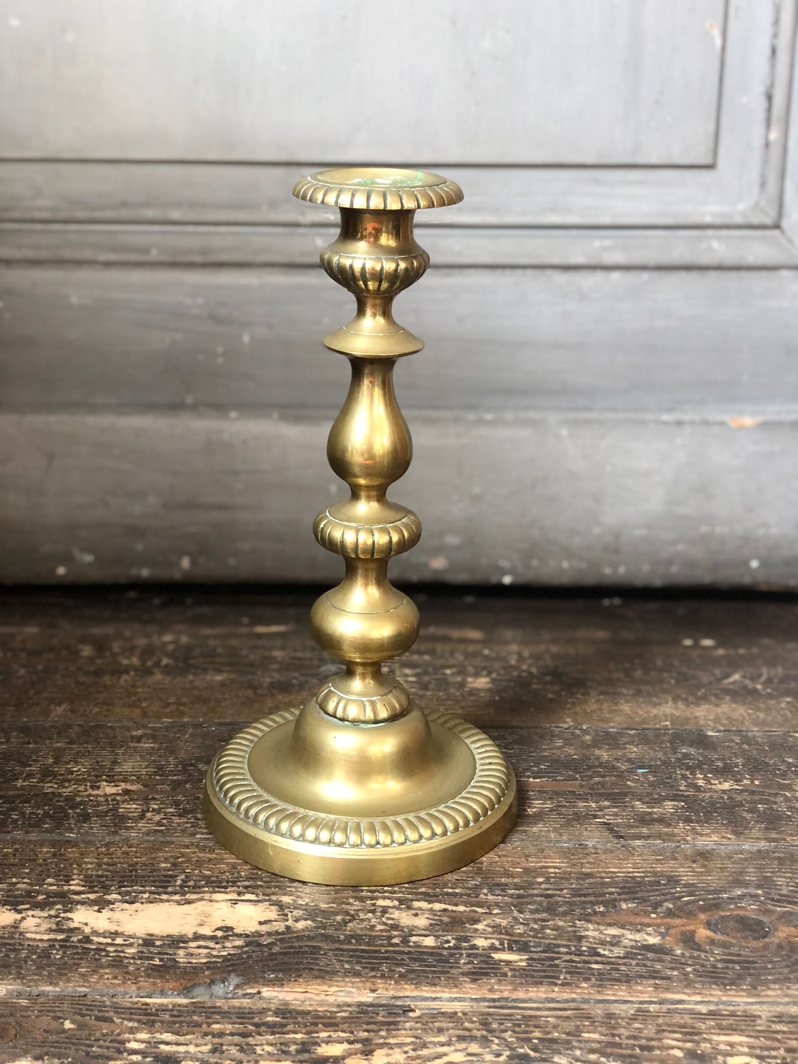 Brass candle holder