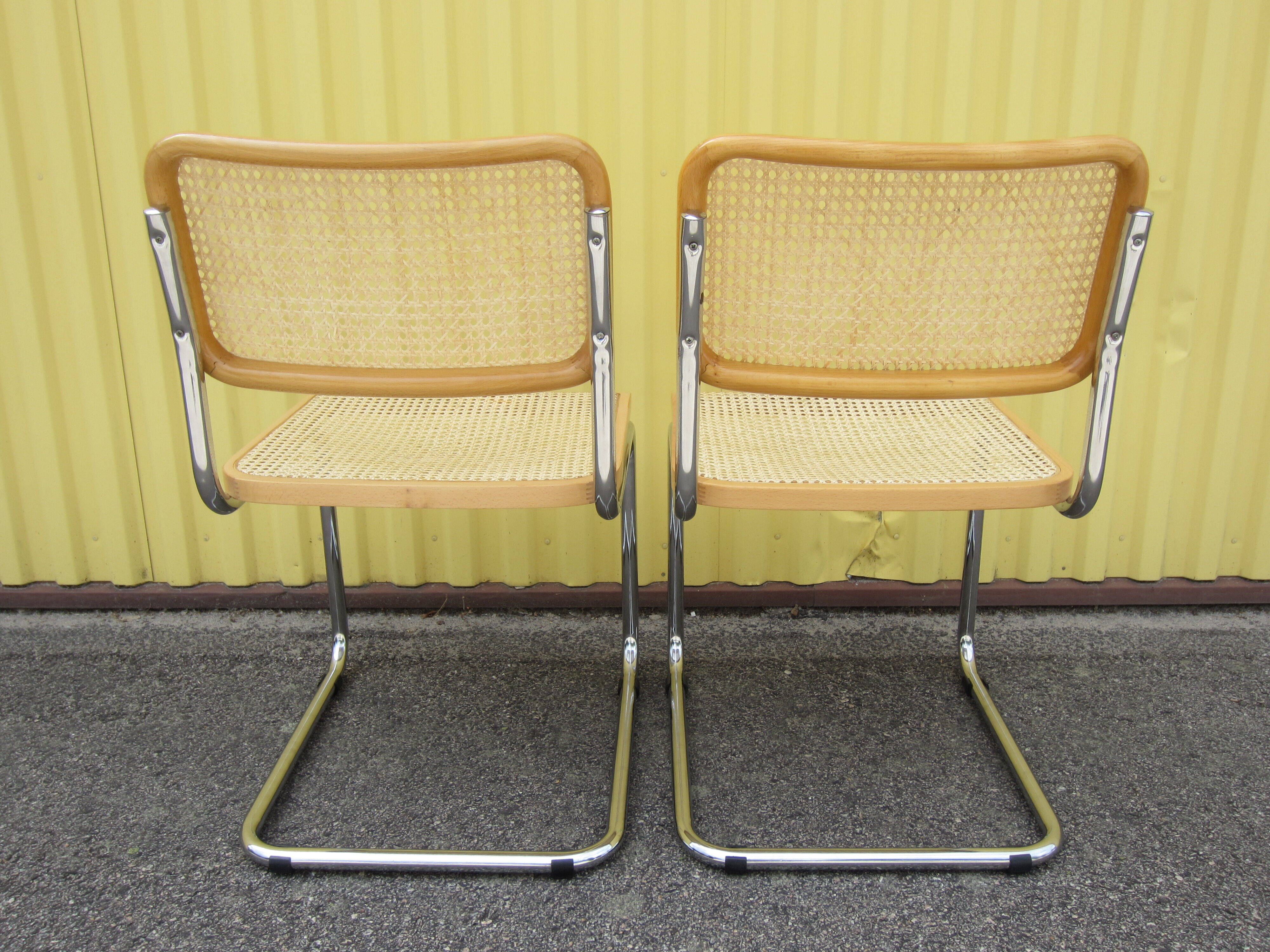Pair of Cesca B32 chairs by Marcel Breuer