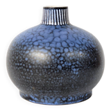 Vintage blue ceramic vase by Thoms Keramik, Germany, 1960s–1970s