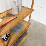 Large rattan shelf 1960
