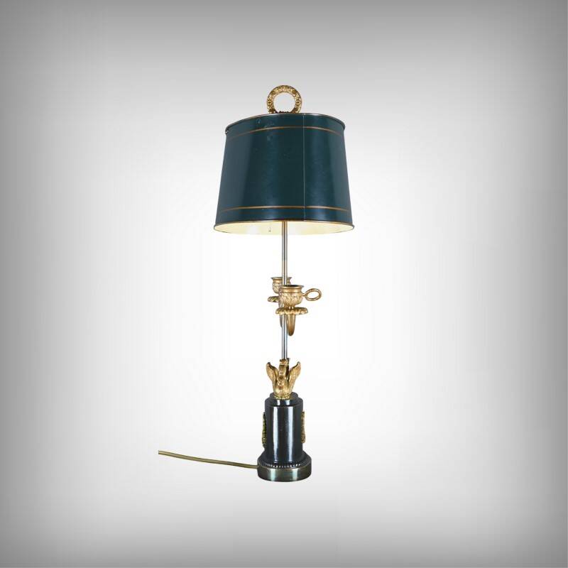 Gilded Bronze Bouillotte Lamp, Empire style, Napoléon III period – Mid