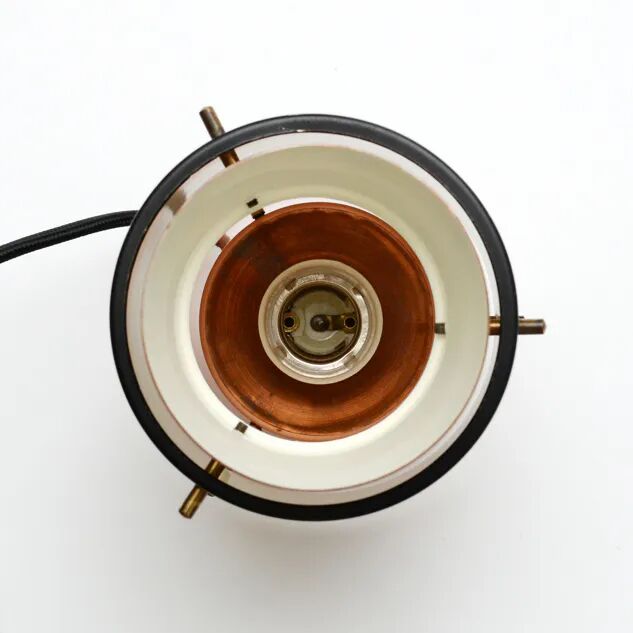 Copper lamp in the Trava style by Carl Thore, 1960s