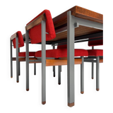 Set of 4 Pali dining chairs by Louis van Teeffelen, 1960s