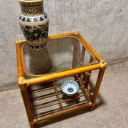 Vintage rattan coffee table