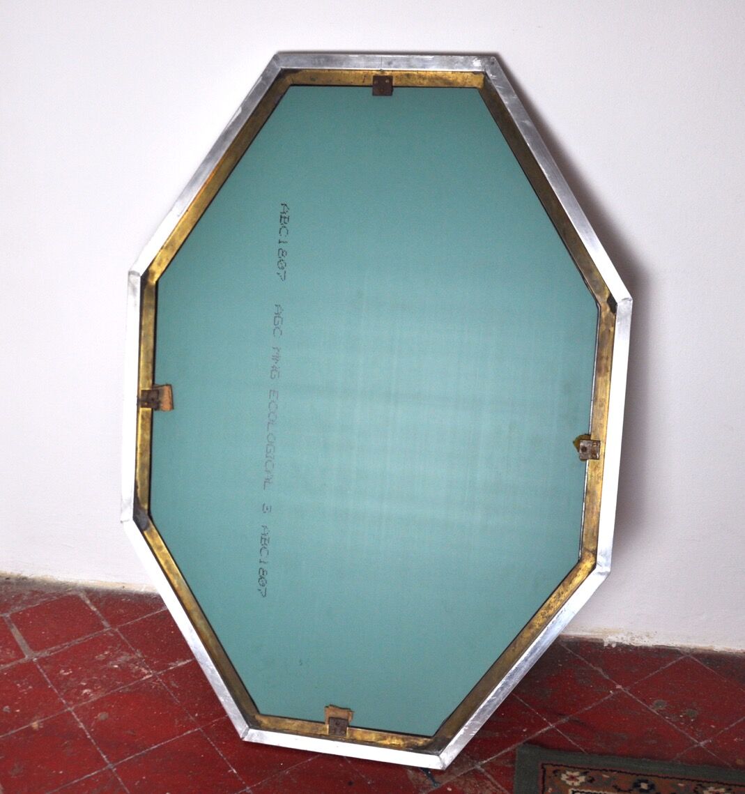 Octagonal mirror by Romeo Regga, Italy, 1970