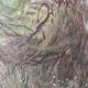 Vintage 70s garden landscape painting