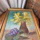 Peinture sur bois, les mimosas, Belli