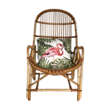 Vintage rattan armchair