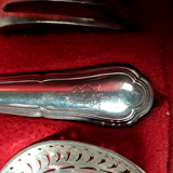 Service de  4 couverts à mignardises en argent 201 gr fin du XIXe siècle SB