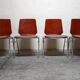 Set of 4 Hiller chairs, Germany, 1970s